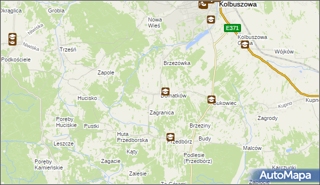 mapa Domatków, Domatków na mapie Targeo