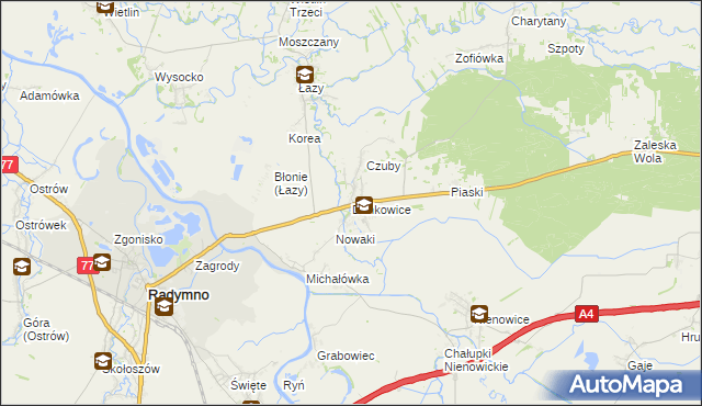 mapa Duńkowice, Duńkowice na mapie Targeo