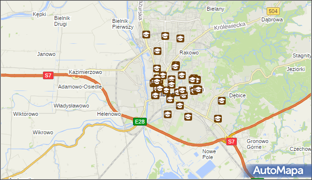 mapa Elbląga, Elbląg na mapie Targeo