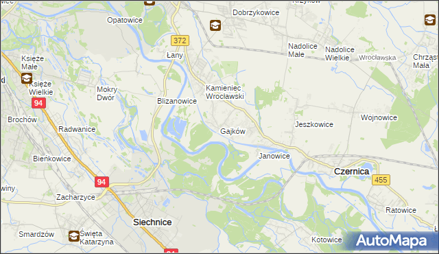 mapa Gajków, Gajków na mapie Targeo