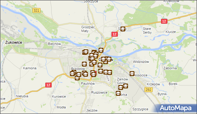 mapa Głogów, Głogów na mapie Targeo