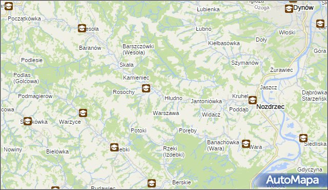 mapa Hłudno, Hłudno na mapie Targeo