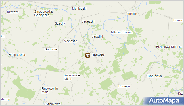 mapa Jaświły, Jaświły na mapie Targeo