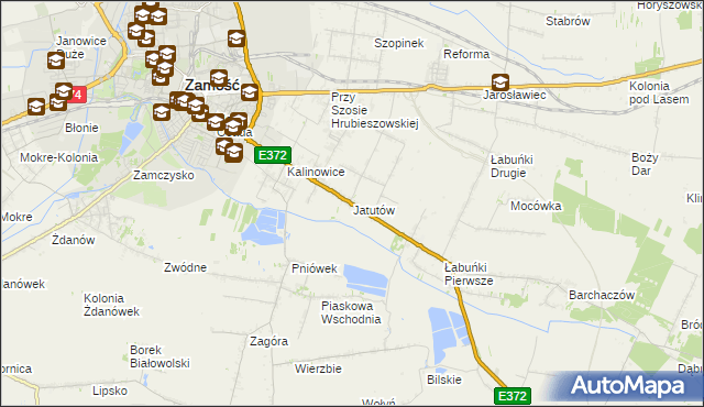 mapa Jatutów, Jatutów na mapie Targeo