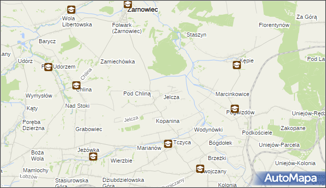 mapa Jelcza, Jelcza na mapie Targeo