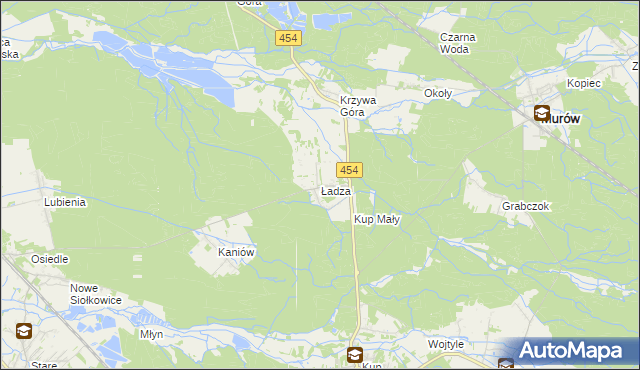 mapa Ładza, Ładza na mapie Targeo