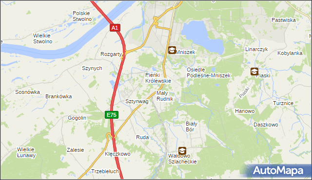 mapa Mały Rudnik, Mały Rudnik na mapie Targeo