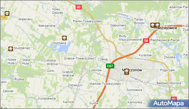 mapa Marków-Świnice, Marków-Świnice na mapie Targeo