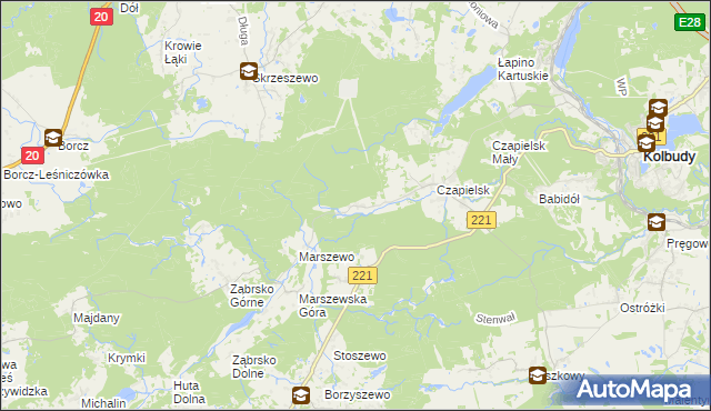 mapa Marszewska Kolonia, Marszewska Kolonia na mapie Targeo