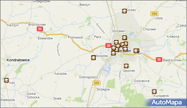 mapa Mikoszów, Mikoszów na mapie Targeo