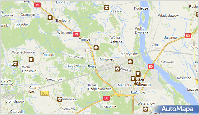 mapa Mikówiec, Mikówiec na mapie Targeo
