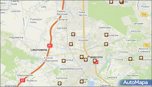 mapa Nowa Iwiczna, Nowa Iwiczna na mapie Targeo