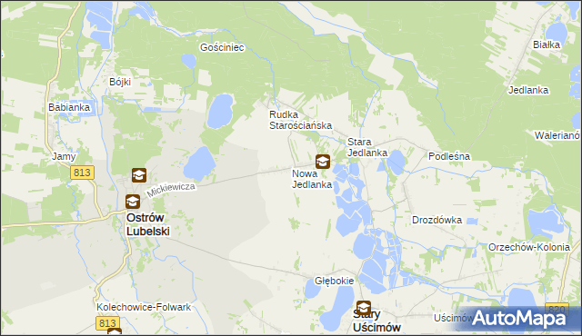 mapa Nowa Jedlanka, Nowa Jedlanka na mapie Targeo