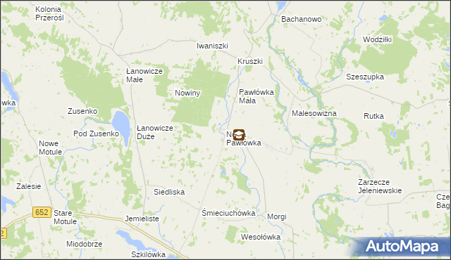 mapa Nowa Pawłówka, Nowa Pawłówka na mapie Targeo