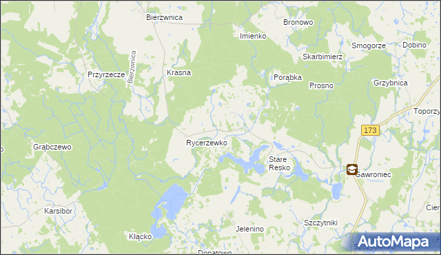 mapa Nowe Resko, Nowe Resko na mapie Targeo