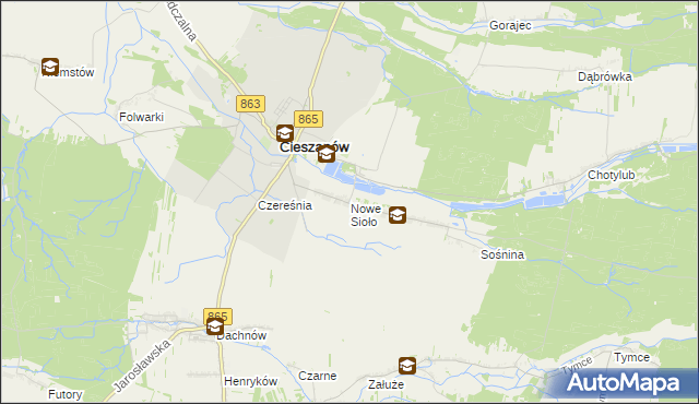 mapa Nowe Sioło, Nowe Sioło na mapie Targeo