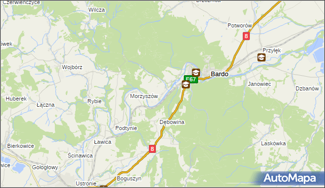 mapa Opolnica, Opolnica na mapie Targeo