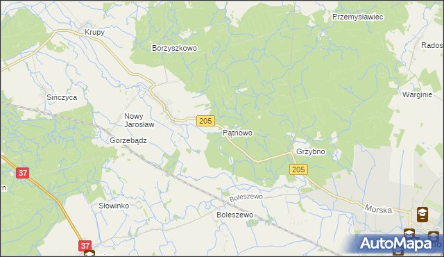 mapa Pątnowo, Pątnowo na mapie Targeo