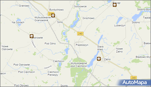 mapa Piastoszyn, Piastoszyn na mapie Targeo