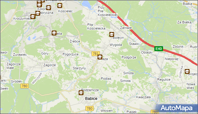 mapa Płaza, Płaza na mapie Targeo