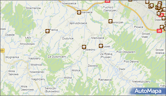 mapa Pobiedno, Pobiedno na mapie Targeo