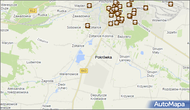 mapa Pokrówka, Pokrówka na mapie Targeo