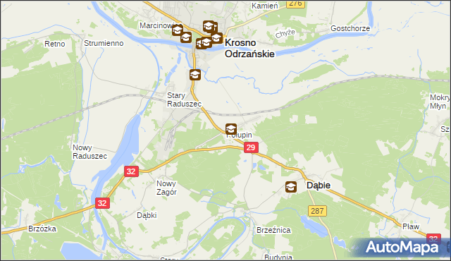 mapa Połupin, Połupin na mapie Targeo