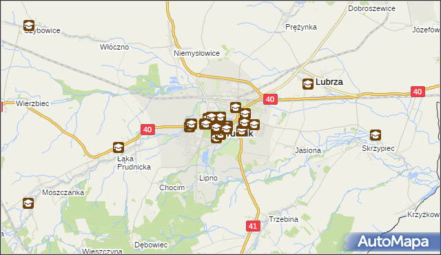 mapa Prudnik, Prudnik na mapie Targeo