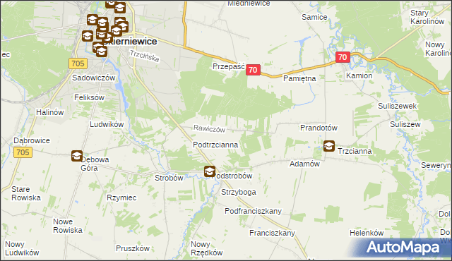 mapa Rawiczów, Rawiczów na mapie Targeo
