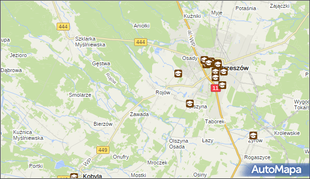 mapa Rojów, Rojów na mapie Targeo