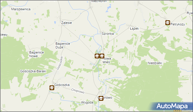 mapa Sarnowo gmina Kuczbork-Osada, Sarnowo gmina Kuczbork-Osada na mapie Targeo