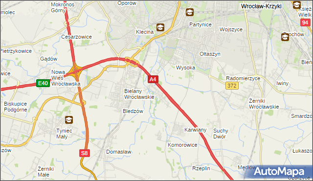 mapa Ślęza, Ślęza na mapie Targeo