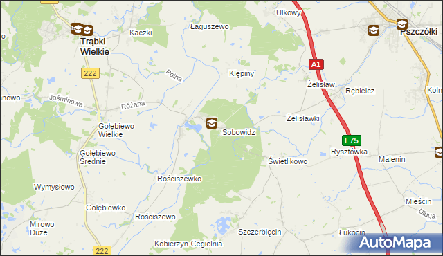 mapa Sobowidz, Sobowidz na mapie Targeo