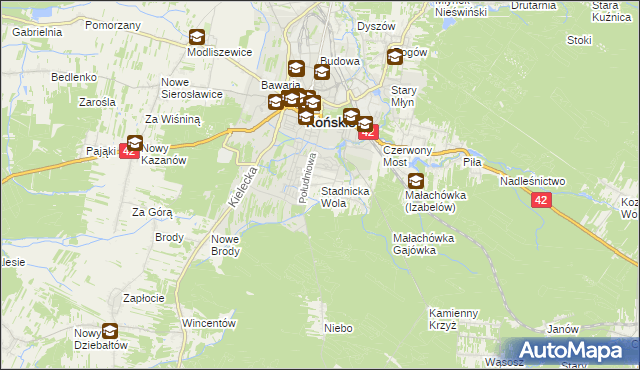 mapa Stadnicka Wola, Stadnicka Wola na mapie Targeo