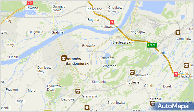 mapa Suchorzów, Suchorzów na mapie Targeo