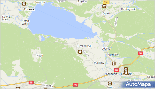 mapa Szczedrzyk, Szczedrzyk na mapie Targeo