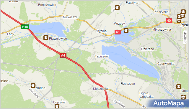 mapa Taciszów, Taciszów na mapie Targeo