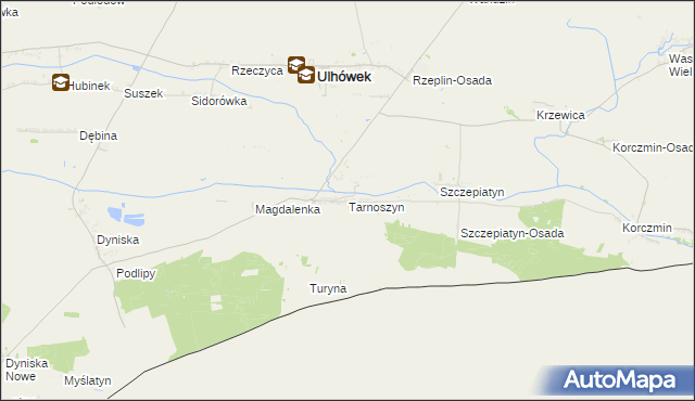 mapa Tarnoszyn, Tarnoszyn na mapie Targeo