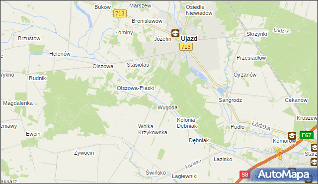 mapa Teklów, Teklów na mapie Targeo