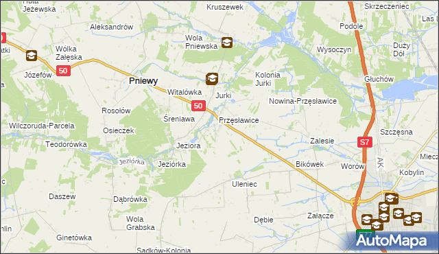 mapa Tomaszówka gmina Pniewy, Tomaszówka gmina Pniewy na mapie Targeo