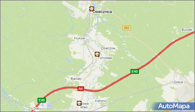 mapa Tomisław, Tomisław na mapie Targeo