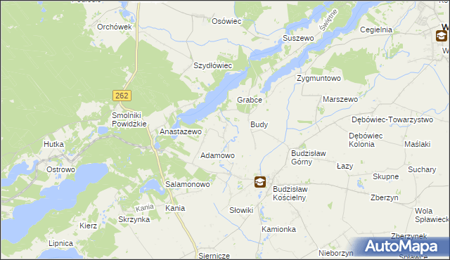 mapa Tręby Stare, Tręby Stare na mapie Targeo