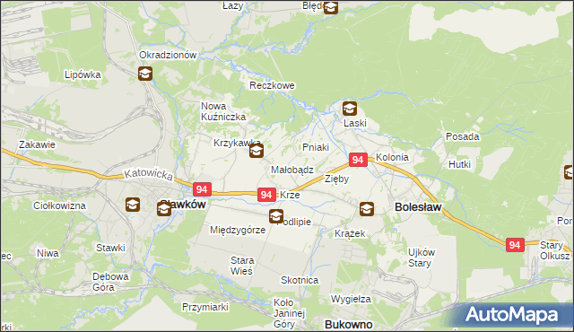 mapa Ujków Nowy, Ujków Nowy na mapie Targeo