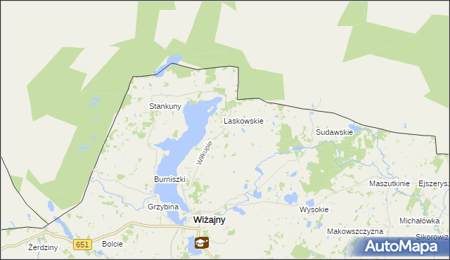 mapa Wiłkupie, Wiłkupie na mapie Targeo