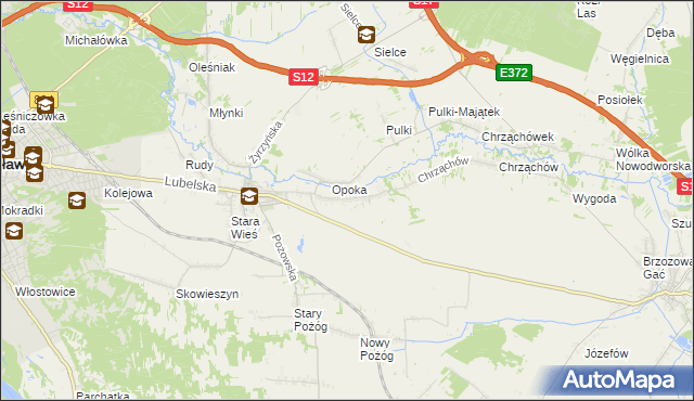 mapa Witowice gmina Końskowola, Witowice gmina Końskowola na mapie Targeo