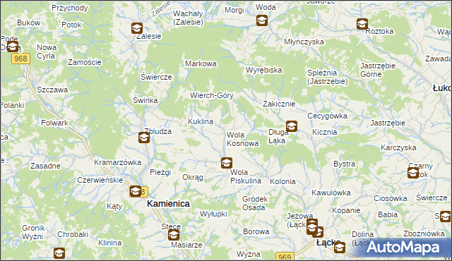 mapa Wola Kosnowa, Wola Kosnowa na mapie Targeo