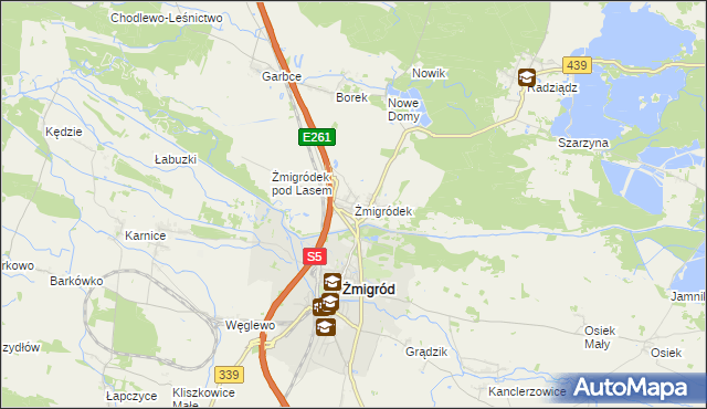 mapa Żmigródek, Żmigródek na mapie Targeo