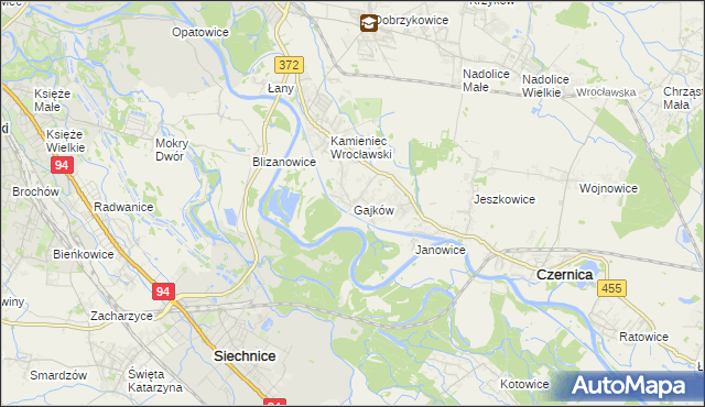 mapa Gajków, Gajków na mapie Targeo