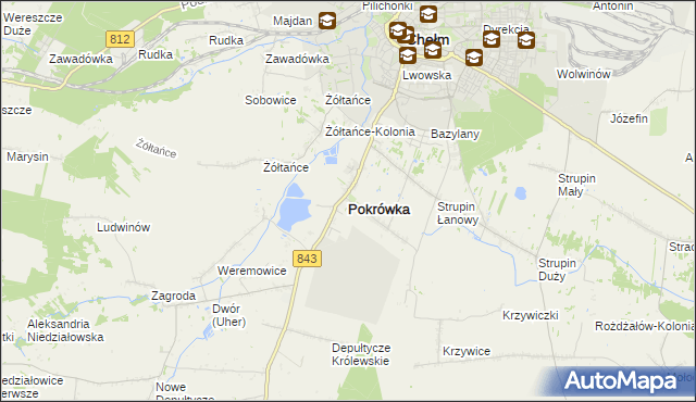 mapa Pokrówka, Pokrówka na mapie Targeo