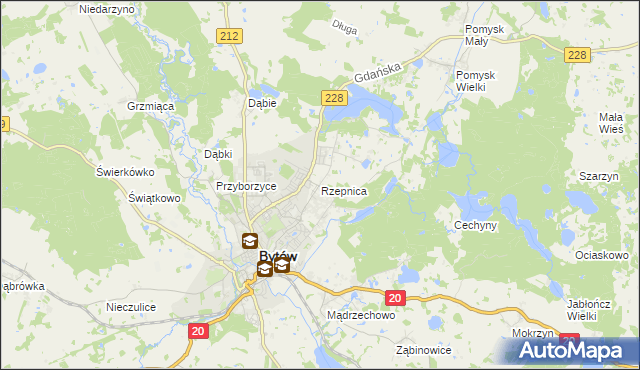 mapa Rzepnica, Rzepnica na mapie Targeo